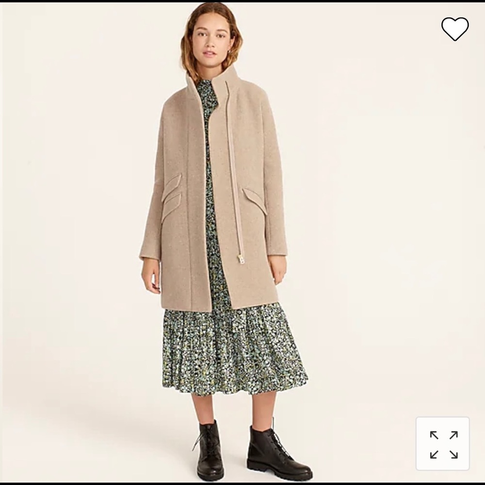 J Crew Cocoon Coat in Italian Wool